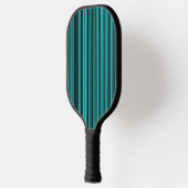 Blauwgroen zwarte strepen pickleball paddle (Links)