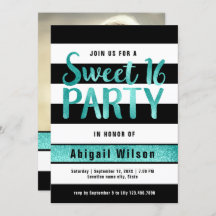 Blauwgroen zwarte witte zoete zestienjarige verjaa