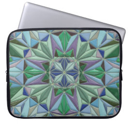blauwgroene accenten laptop sleeve