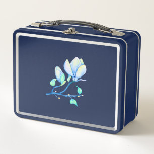 Blauwgroene Aquarel Magnoliatak Botanisch