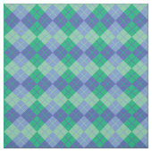 Blauwgroene Argyle Stof (Swatch)