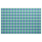 Blauwgroene Argyle Stof (Fat Quarter)