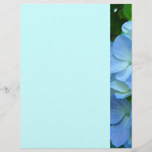 Blauwgroene bloemige flyers papierontwerper