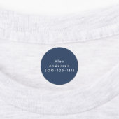 Blauwgroene cirkel IJzer op de etiketten van Kind Labels (Aangebracht)