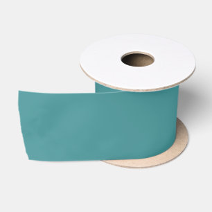 Blauwgroene denim rokerige topaas effen kleur satijnen lint