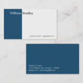 Blauwgroene doos visitekaartje (Voorkant / Achterkant)