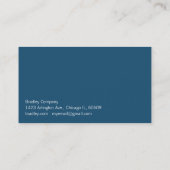 Blauwgroene doos visitekaartje (Achterkant)