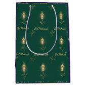 Blauwgroene Eid-cadeaubag Medium Cadeauzakje (Voorkant)