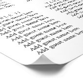 Blauwgroene gebladerte groene bladeren zitplaatska poster (Hoek)