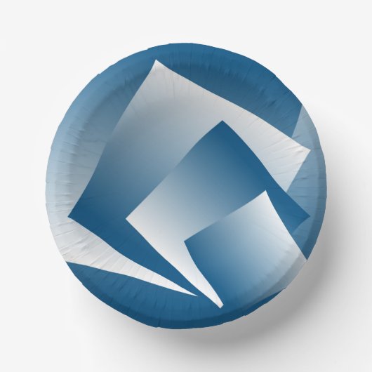 Blauwgroene geometrie papieren kommen (Voorkant)