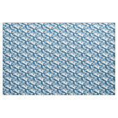 Blauwgroene geometrie stof (Yard (91,4 cm))