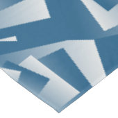 Blauwgroene geometrie tafelkleed (Gekanteld)