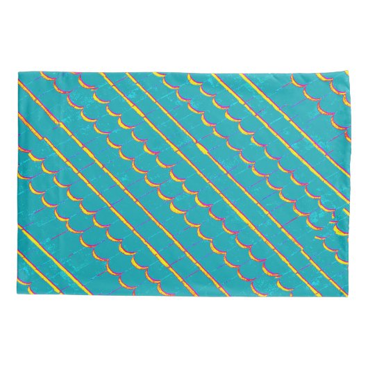 Blauwgroene gordels Thunder_Cove Kussensloop (Achterkant)