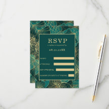 Blauwgroene gouden bladeren