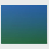 Blauwgroene gradiënt cadeaupapier (Vlak)