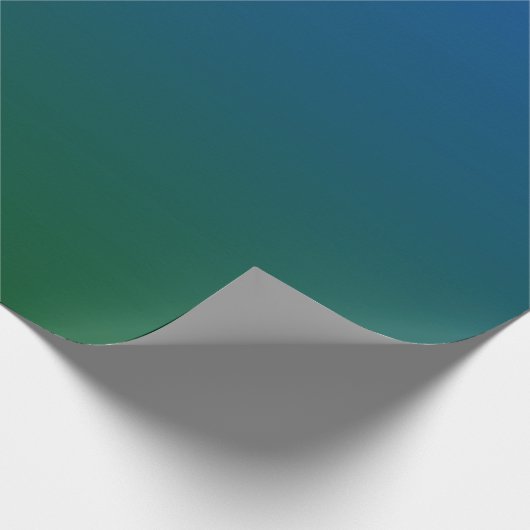 Blauwgroene gradiënt cadeaupapier (Hoek)
