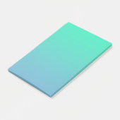 Blauwgroene kleur post-it® notes (Schuin)
