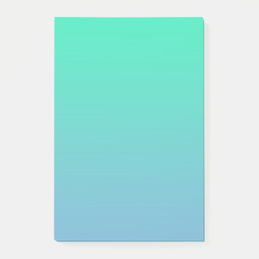Blauwgroene kleur post-it® notes (Voorkant)