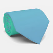 Blauwgroene kleur stropdas (Opgerold)