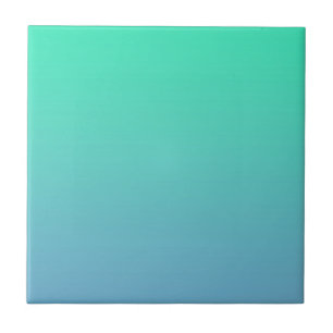 Blauwgroene kleur tegeltje