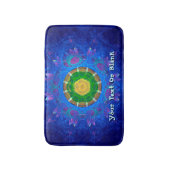 Blauwgroene kleurstof badmat (Voorkant Verticaal)