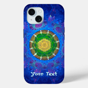 Blauwgroene kleurstof iPhone 15 case