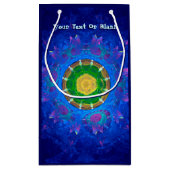 Blauwgroene kleurstof klein cadeauzakje (Achterkant)