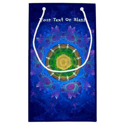 Blauwgroene kleurstof klein cadeauzakje (Achterkant)