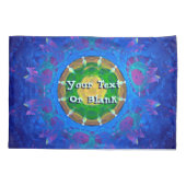 Blauwgroene kleurstof kussensloop (Achterkant)