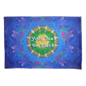 Blauwgroene kleurstof kussensloop (Voorkant)