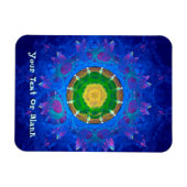 Blauwgroene kleurstof magneet (Horizontaal)