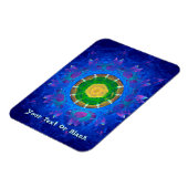 Blauwgroene kleurstof magneet (Linkerzijde)