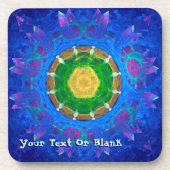 Blauwgroene kleurstof onderzetter (Voorkant)