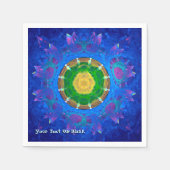 Blauwgroene kleurstof servetten (Voorkant)