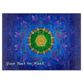 Blauwgroene kleurstof snijplank (Voorkant)