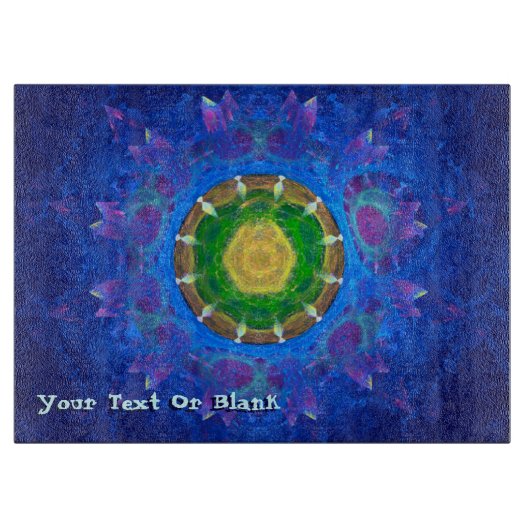 Blauwgroene kleurstof snijplank (Voorkant)