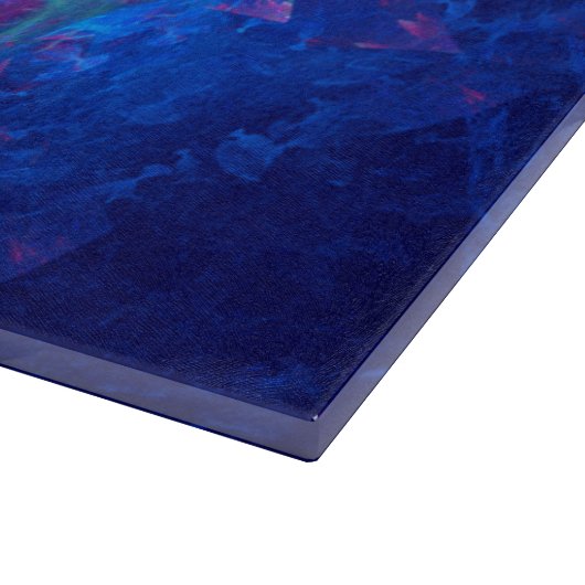 Blauwgroene kleurstof snijplank (Hoek)