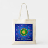 Blauwgroene kleurstof tote bag (Achterkant)