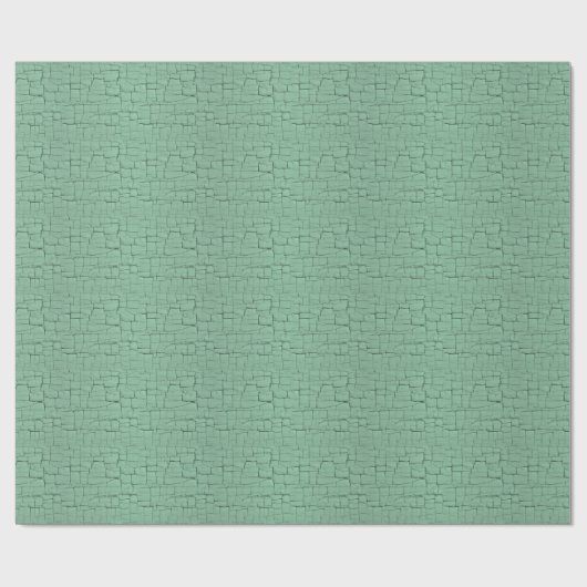 Blauwgroene kraakverf cadeaupapier (Vlak)