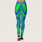 Blauwgroene Leggings (Achterkant)