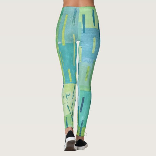 Blauwgroene Leggings #3 (Achterkant)