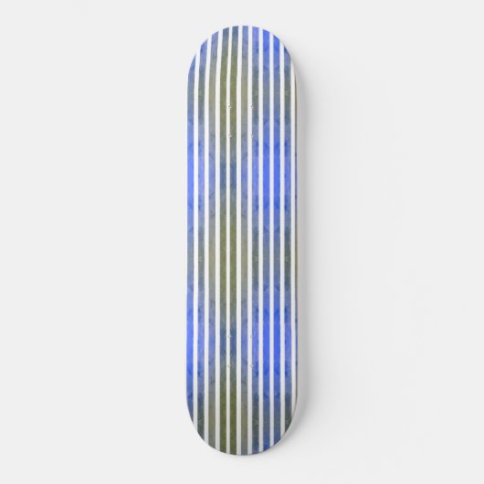 Blauwgroene lijnen schaatser skateboard (Voorkant)