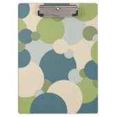 Blauwgroene moleculen Klembord (Voorkant)