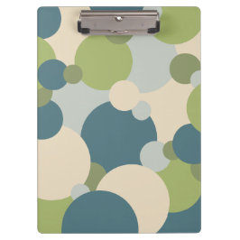 Blauwgroene moleculen Klembord