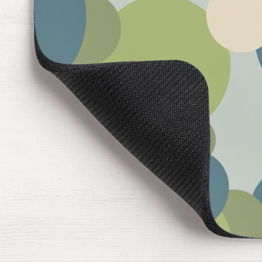 Blauwgroene moleculen Muismat (Hoek)