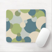 Blauwgroene moleculen Muismat (Met muis)