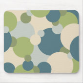 Blauwgroene moleculen Muismat (Voorkant)