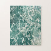 Blauwgroene oceaan golven legpuzzel (Verticaal)