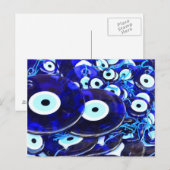 Blauwgroene ogen briefkaart (Voorkant / Achterkant)
