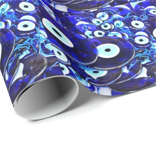 Blauwgroene ogen cadeaupapier (Rol Hoek)